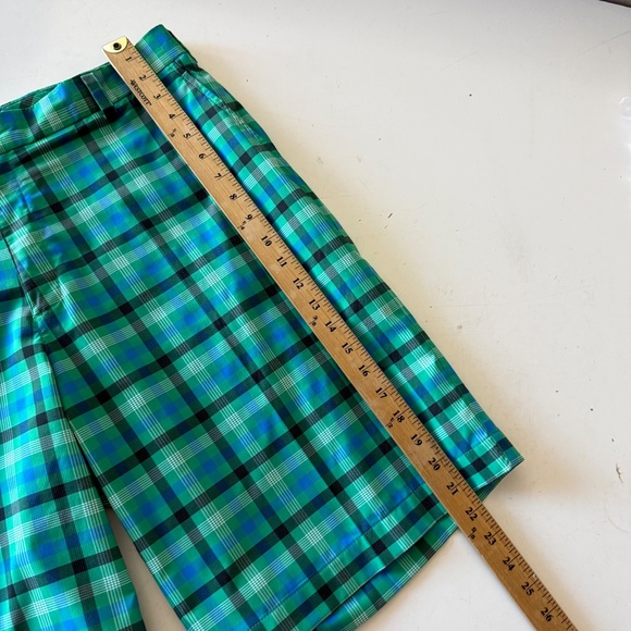 NIKE Golf Dri-Fit Core Vibrant Green Plaid Casual Golf Shorts Mens 36 x 11" Seam - Picture 7 of 8